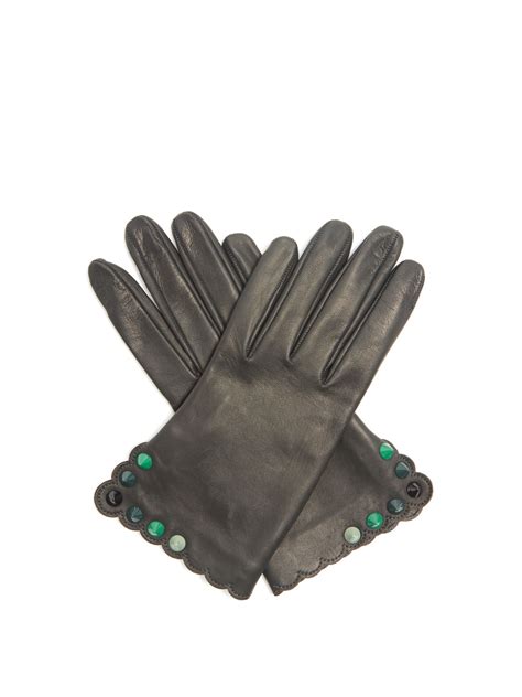 fendi leather gloves.